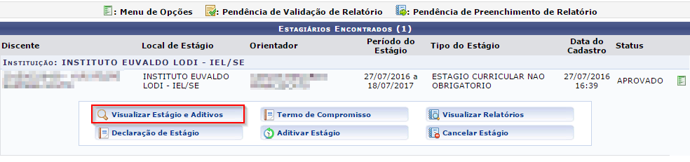 Será direcionado para a seguinte página:
